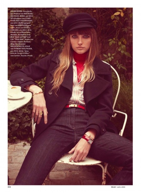 Chic Style: Vlada Roslyakova Goes Parisian for ELLE Germany – Fashion ...