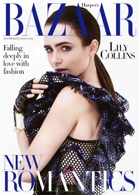 Lily Collins Harper's Bazaar Australia March 2016 Photoshoot