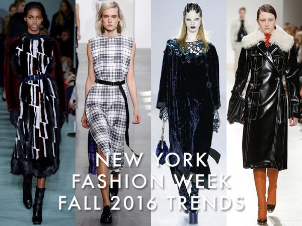 New York Fashion Week Fall 2016 Trends: Plaid, Velvet & More