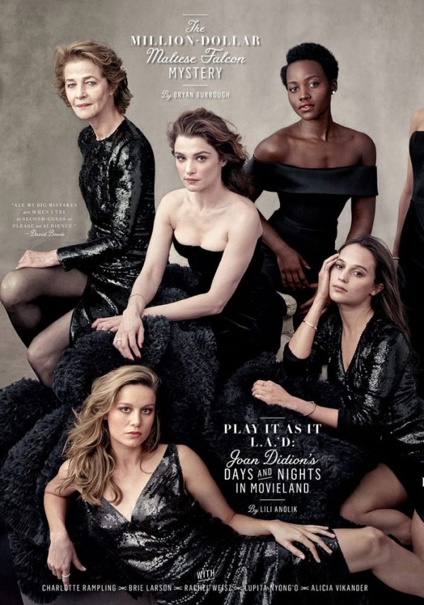 Actresses Wow in Black on Vanity Fair's 2016 Hollywood Issue Fashion