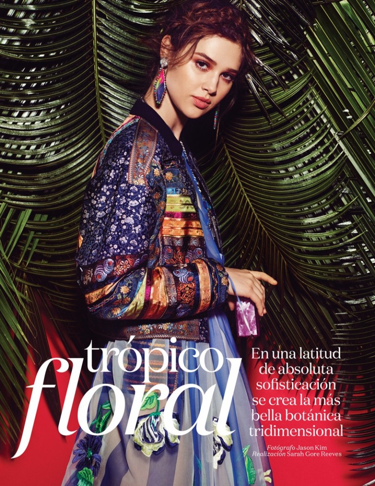 Anais Pouliot Embraces Tropical Prints in Vogue Mexico – Fashion Gone Rogue