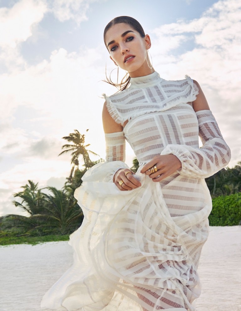 Samantha Gradoville Models Chic Vacation Looks for Vogue Mexico