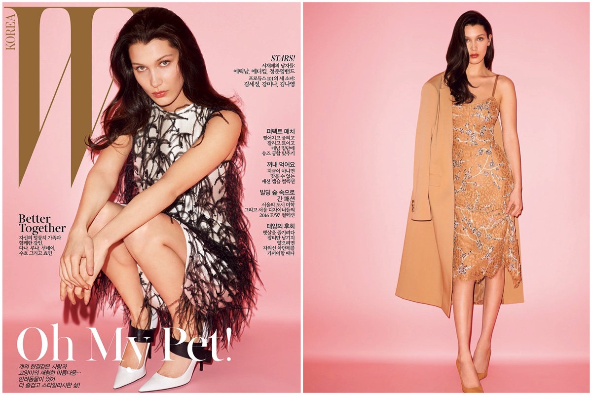 Bella Hadid Turns Up the Glam in W Korea Cover Story – Fashion Gone Rogue