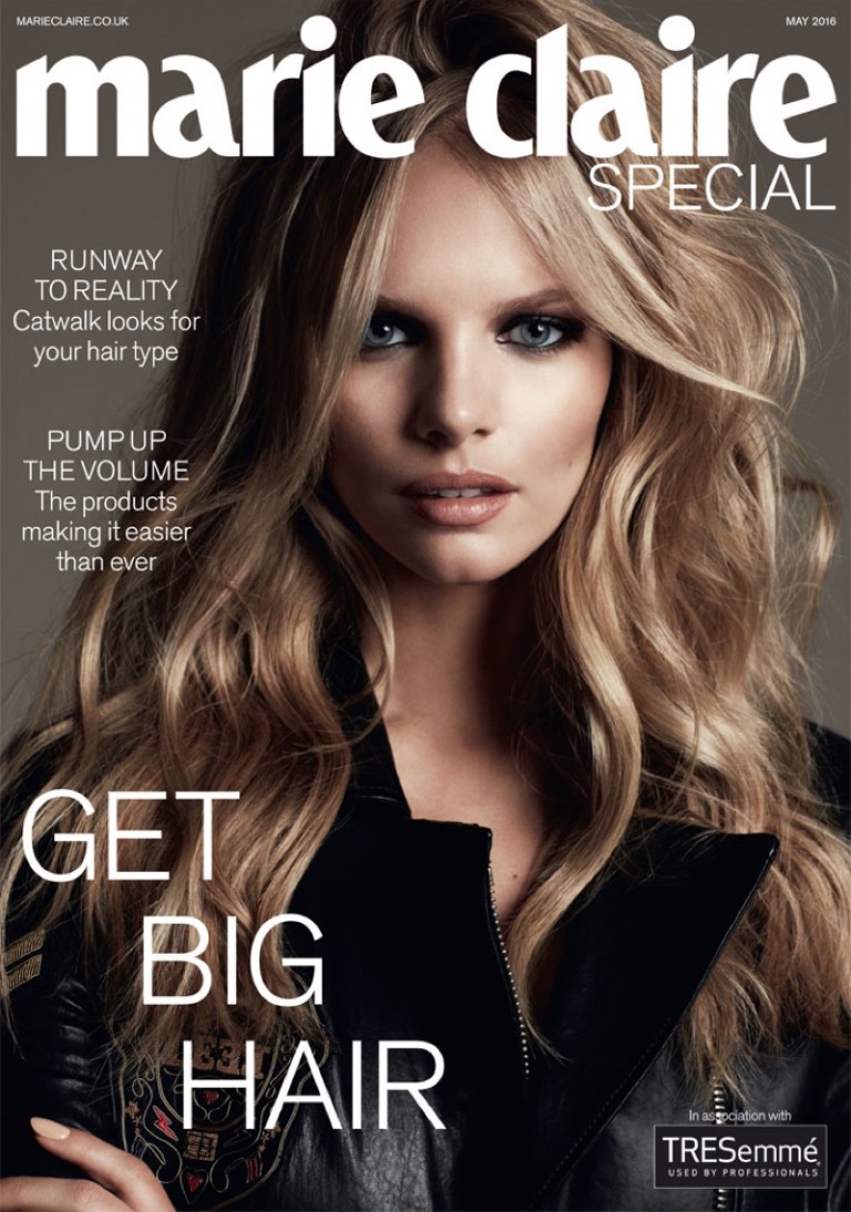Marloes Horst Gives Us Major Hair Envy in Marie Claire UK – Fashion ...