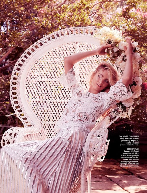 Elyse Taylor Looks Pretty in Lace for Cosmopolitan Australia – Fashion ...