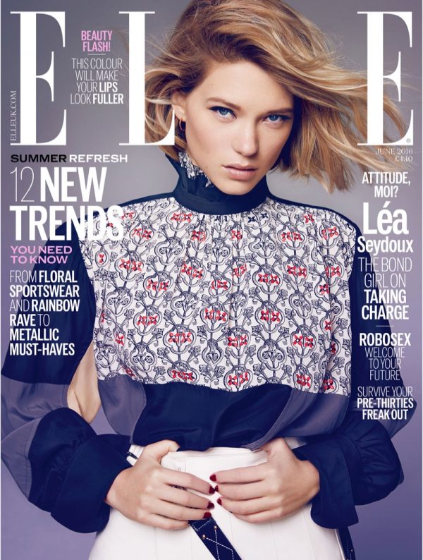 Lea Seydoux Stars in ELLE UK, Talks Going Naked on Film – Fashion Gone ...