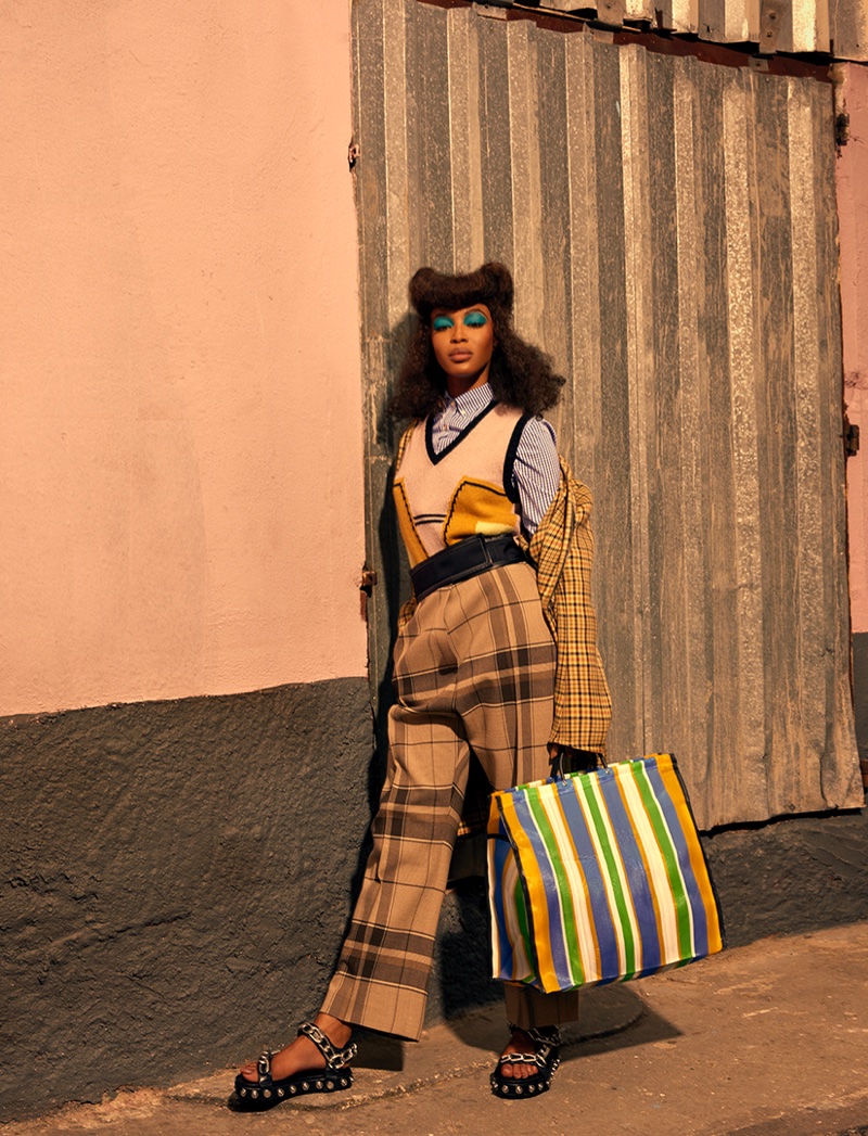 Naomi Campbell Works It in Eclectic Style for Vogue Brazil Editorial ...