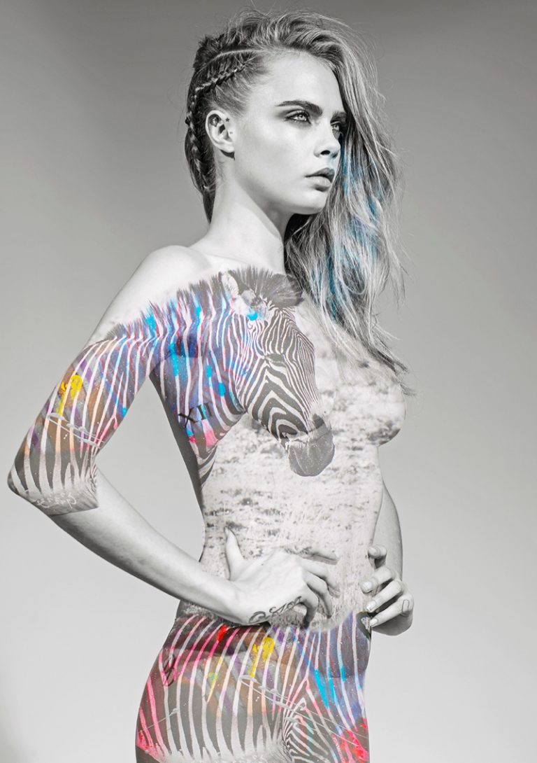 Cara Delevingne Naked Animal Rights Campaign F