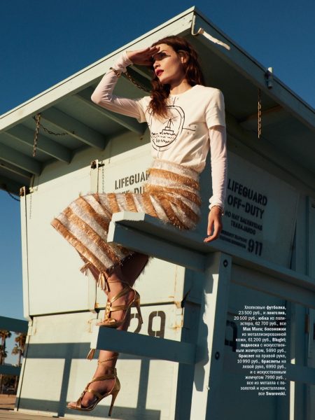 Jessica Sikosek Hits the Beach for Glamour Russia Editorial – Fashion ...