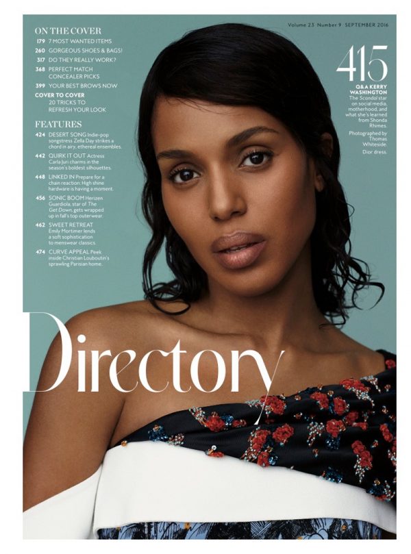 Kerry Washington Serves Fall Beauty Inspiration for InStyle – Fashion ...