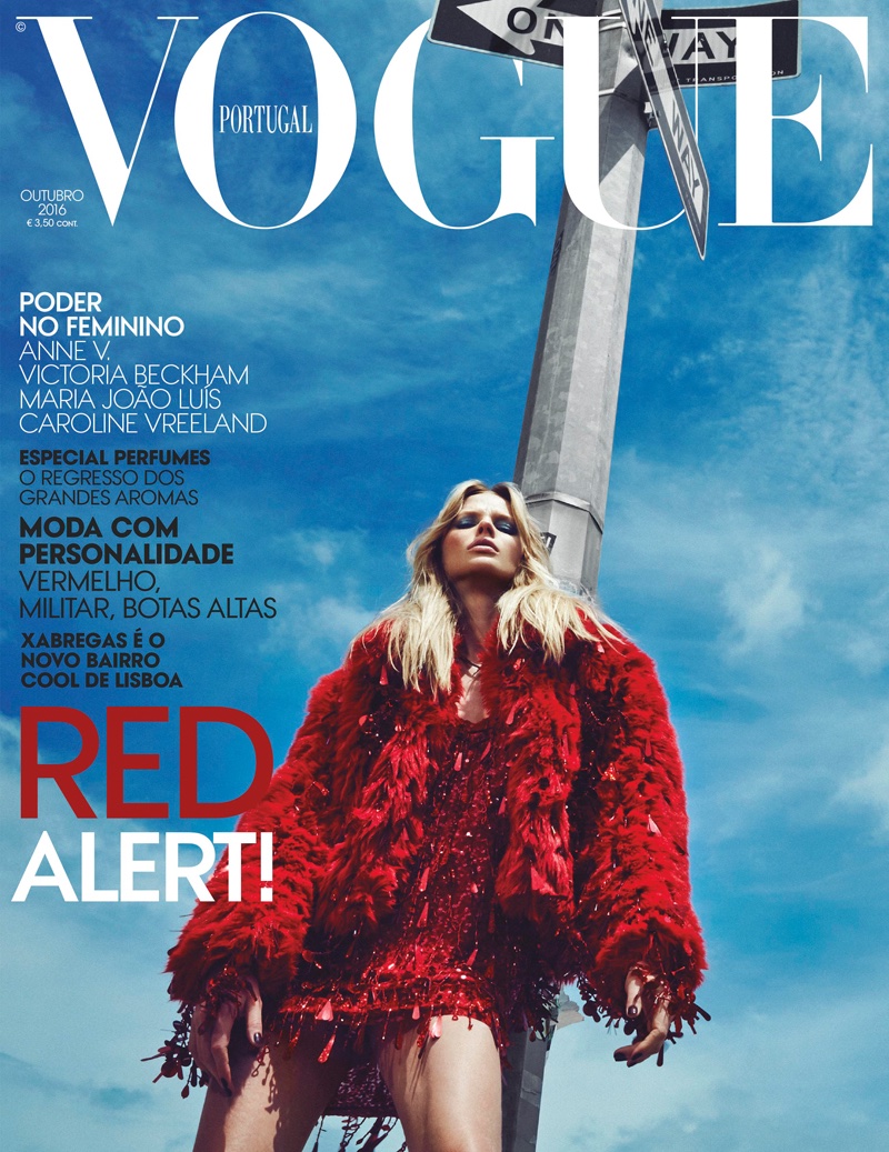 Anne Vyalitsyna Has Us Seeing Red in Vogue Portugal Spread – Fashion ...