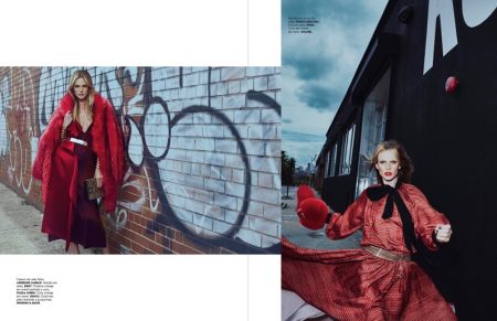 Anne Vyalitsyna Has Us Seeing Red in Vogue Portugal Spread – Fashion ...