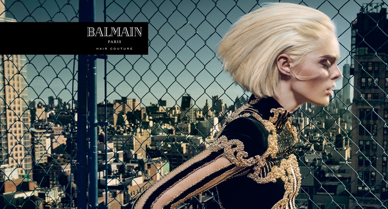 manifestation Brutal knude Coco Rocha Goes Platinum Blonde for Balmain Hair Couture Campaign – Fashion  Gone Rogue