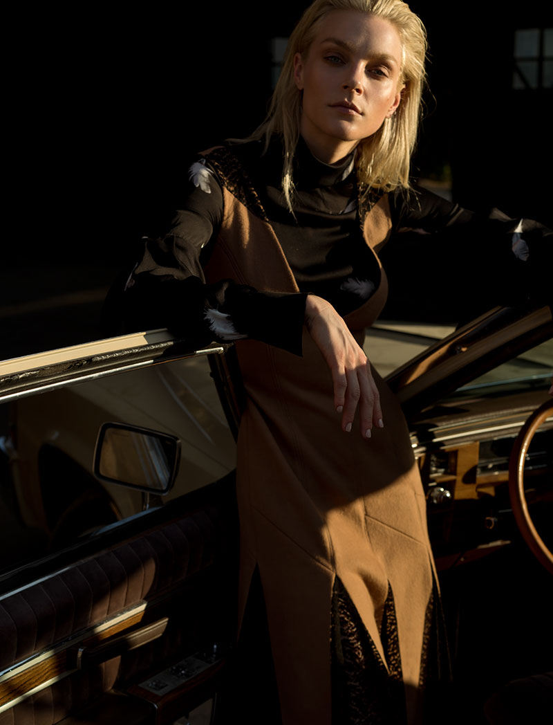 Jessica Stam Rides in Style for Harper's Bazaar Kazakhstan Editorial ...