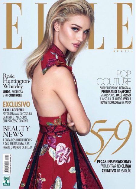 Rosie Huntington-Whiteley Turns Up the Glam for ELLE Brazil – Fashion ...