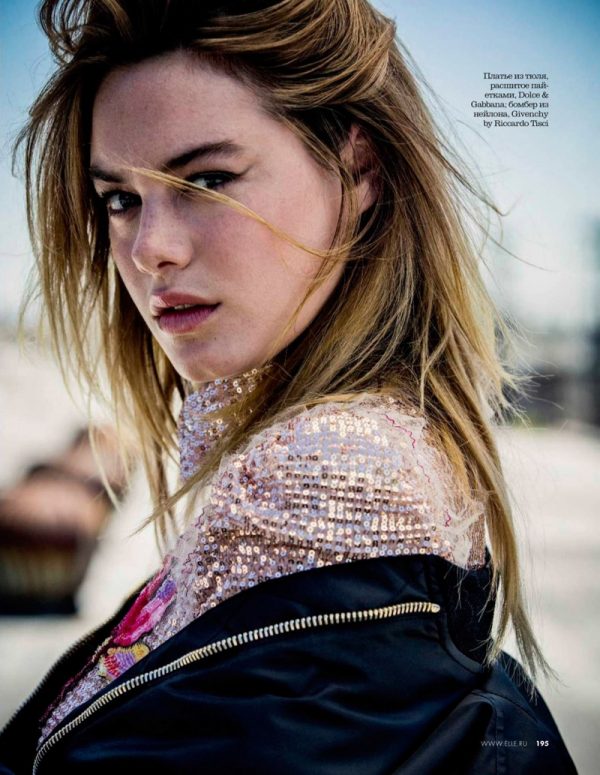 Camille Rowe Poses in Cool Girl Looks for ELLE Russia – Fashion Gone Rogue