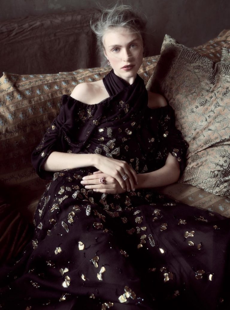 Hedvig Palm Stuns in Haute Couture Gowns for Harper's Bazaar UK ...