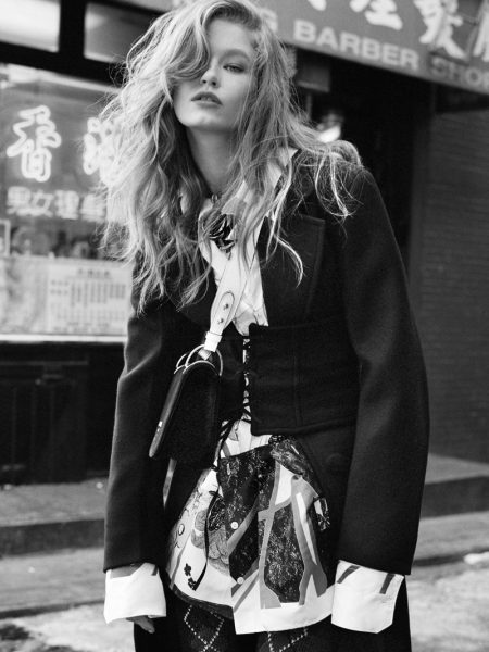 Hollie-May Saker Takes Prada to the Streets for L'Officiel Brazil ...