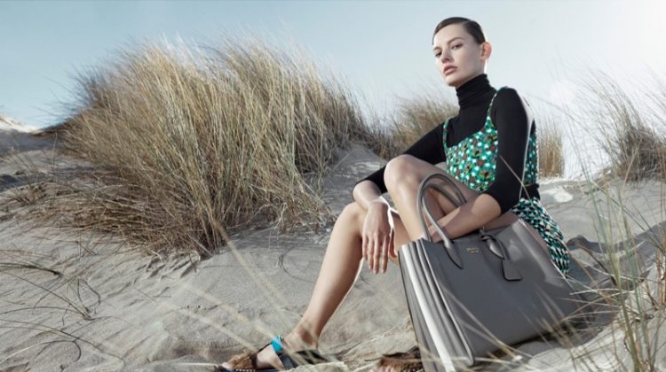 Amanda Murphy stars in Prada's spring-summer 2017 campaign
