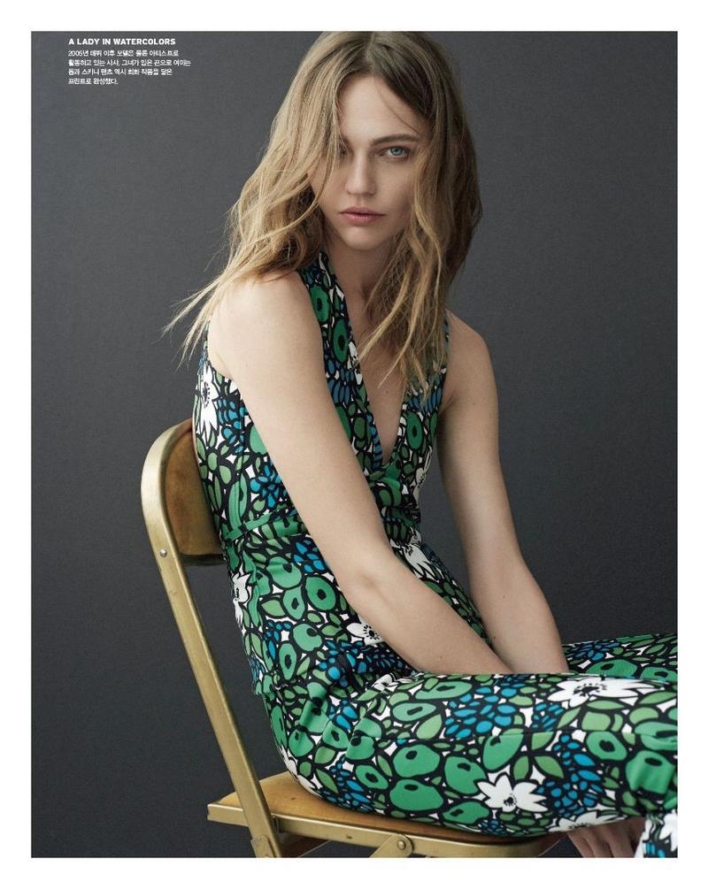Sasha Pivovarova Poses in Balenciaga's Spring Looks for Vogue Korea ...