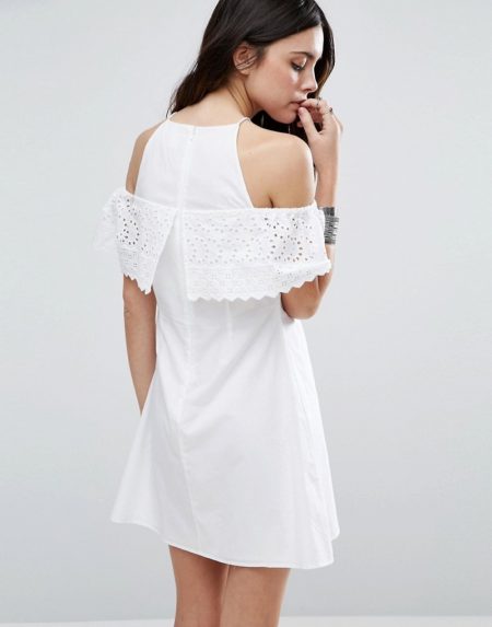 ASOS Broderie Cold Shoulder Sundress Shop