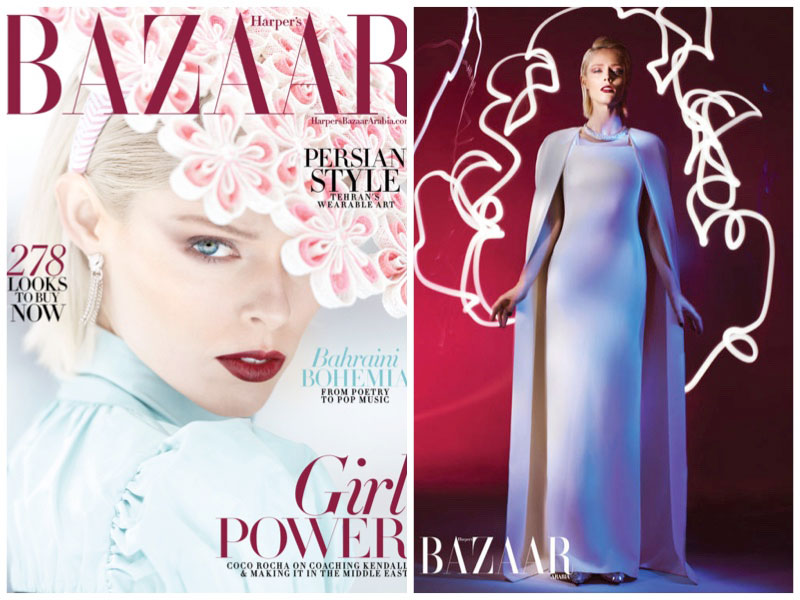 Coco Rocha Turns Up the Glam Factor for Harper's Bazaar Arabia