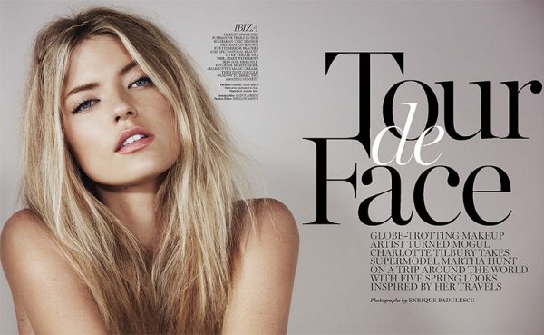 Martha Hunt Models Spring Beauty Looks for Marie Claire – Fashion Gone ...