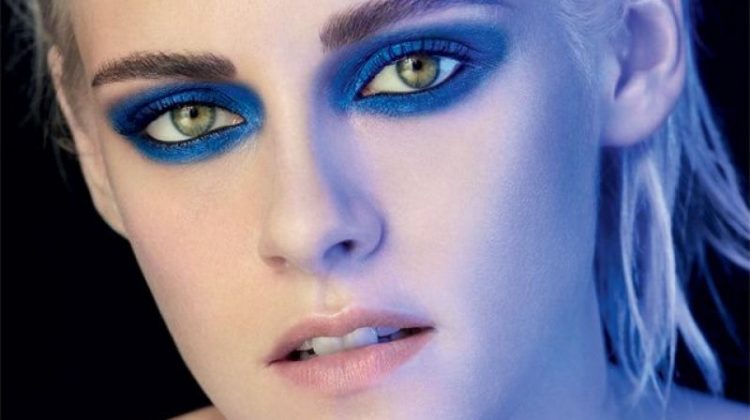 Kristen Stewart goes for a smokey eyed look in Chanel's Ombre Premiere Eyes advertising campaign