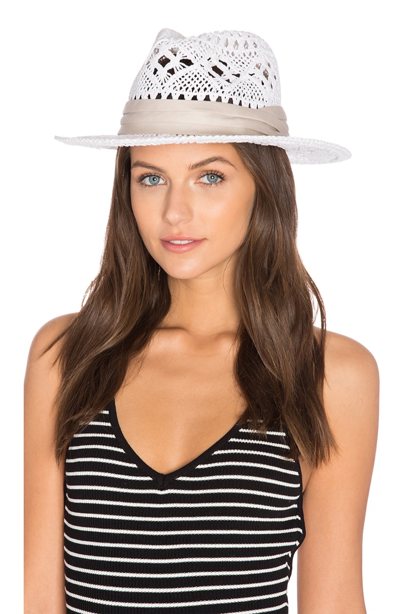 L*SPACE Jet Setter Hat in White $64