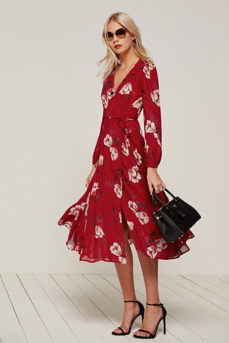 Reformation Chelsea Wrap Dress Shop