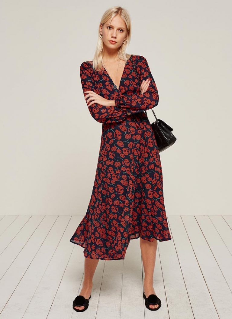 Reformation Chelsea Wrap Dress Shop