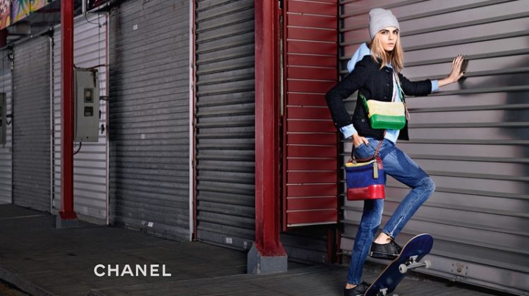 Cara Delevingne stars Chanel Gabrielle handbag campaign