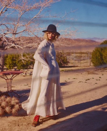 Edita Vilkeviciute Models Pale Desert Looks for WSJ. Magazine – Fashion ...