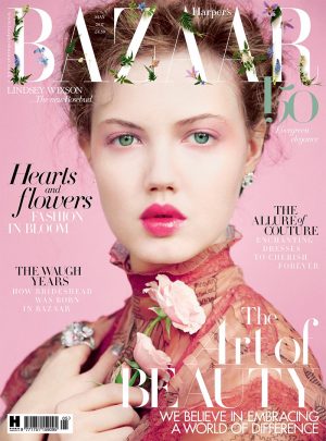 Lindsey Wixson Poses in Dreamy Dresses for Harper's Bazaar UK – Fashion ...