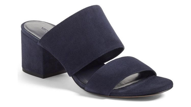 Vince creates a suede block heel sandal