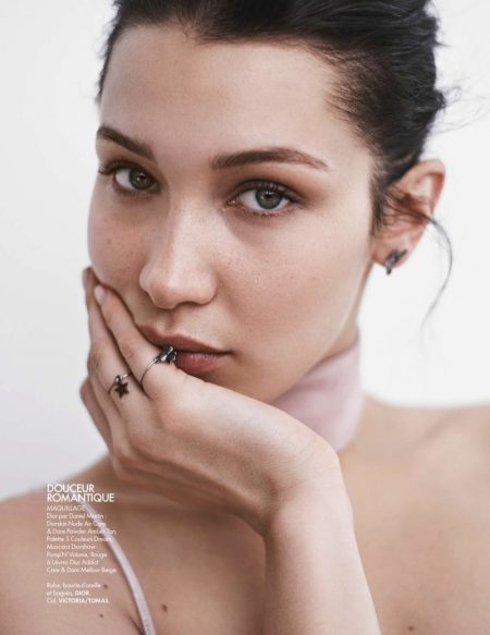 Bella Hadid Models Stripped Down Style for ELLE France Cover Story