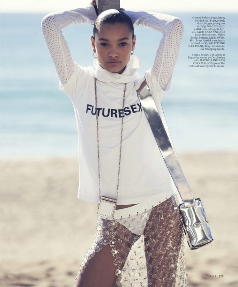 Lameka Fox Wears Chic Beach Styles for ELLE – Fashion Gone Rogue