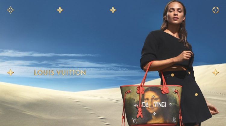 Alicia Vikander stars in Louis Vuitton x Jeff Koons handbag campaign