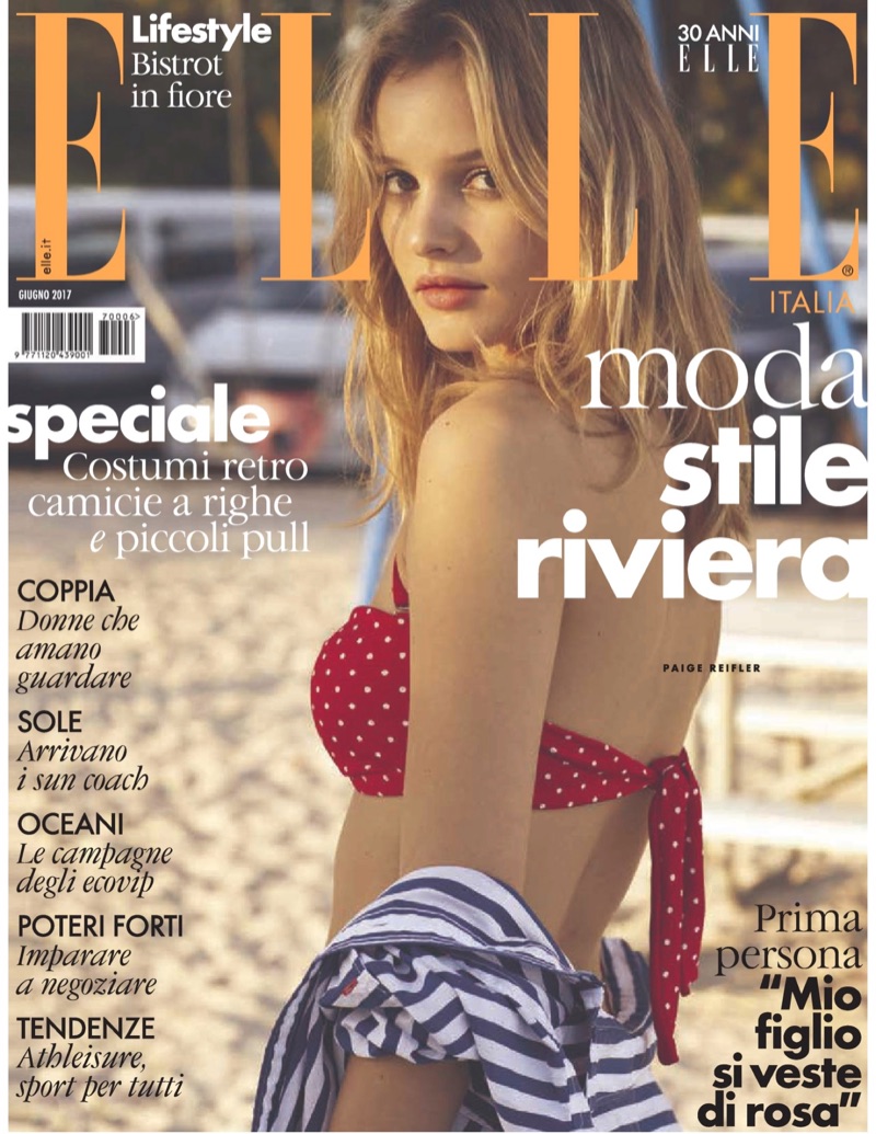 Paige Reifler Wears Summer Stripes for ELLE Italy Cover Story – Fashion  Gone Rogue