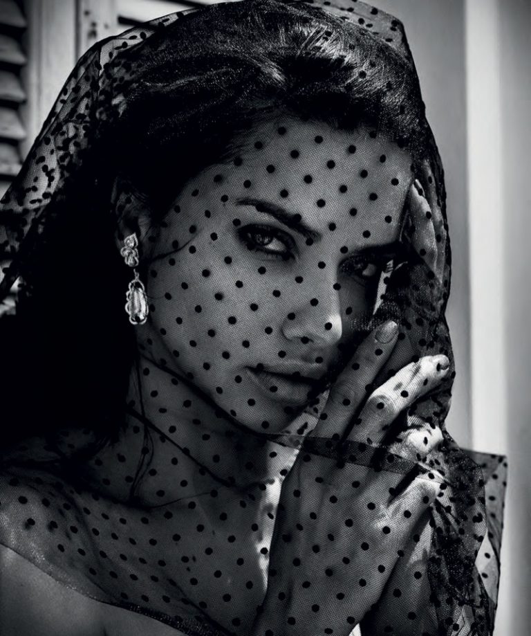 Adriana Lima Stuns in Black & White for Harper's Bazaar Spain – Fashion