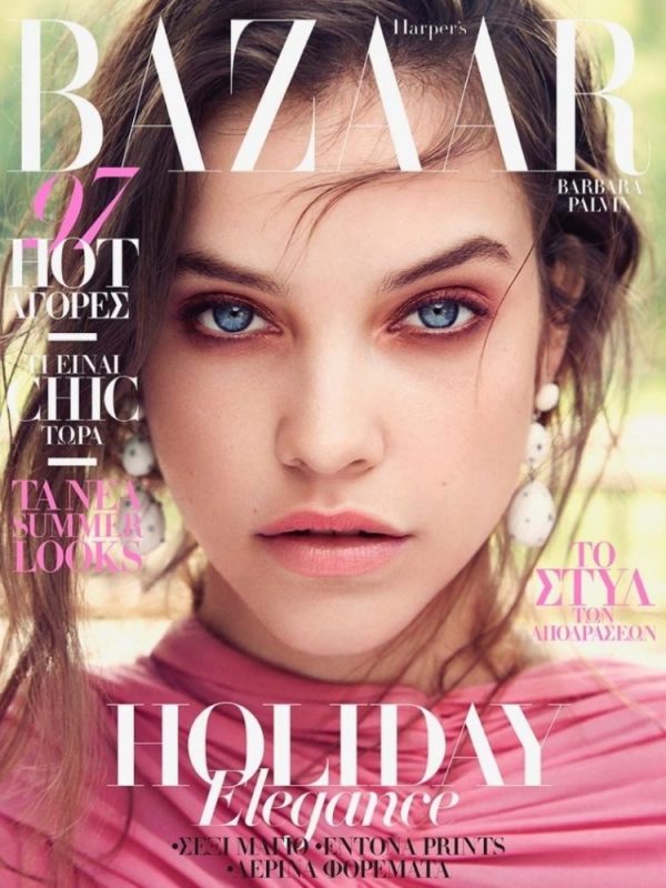 Barbara Palvin Models Glam Summertime Fashion in Harper's Bazaar Greece ...