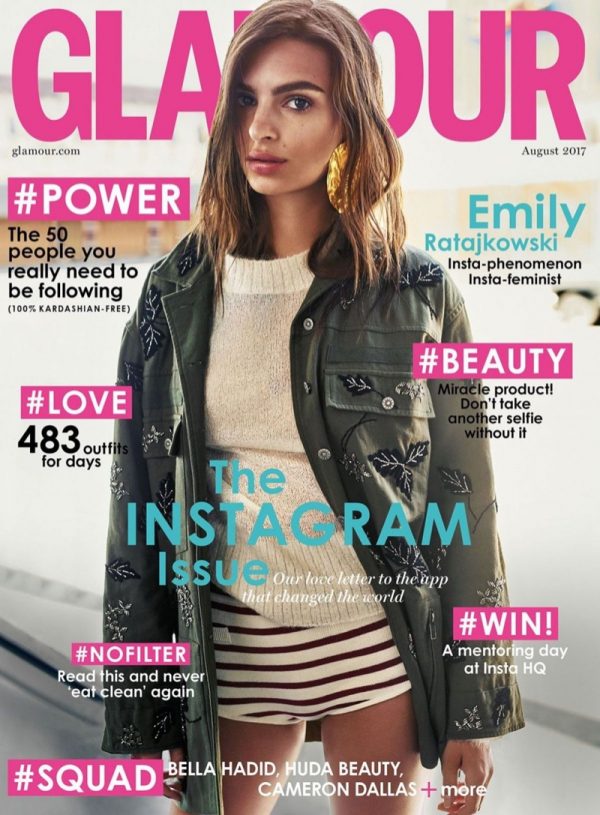 Emily Ratajkowski Shows Off Her Edgy Side in Glamour UK