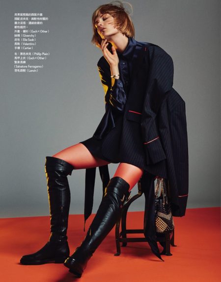 Caroline Brasch Nielsen Wears Fashion Forward Looks in Vogue Taiwan