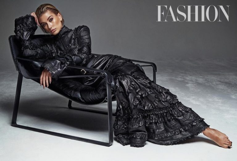 Hailey Baldwin FASHION Magazine October 2017 Cover Photoshoot