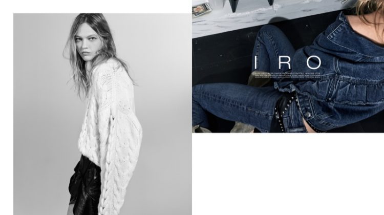 Sasha Pivovarova stars in Iro's fall-winter 2017 campaign