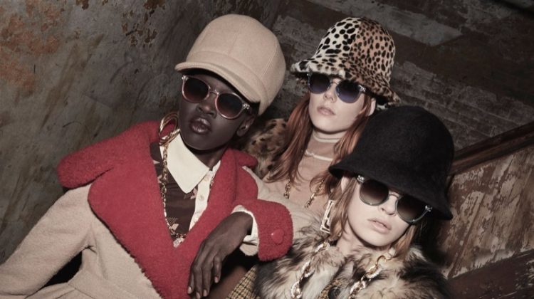 Alek Wek, Kiki Willems and Cara Taylor frontsMarc Jacobs fall 2017 advertising campaign