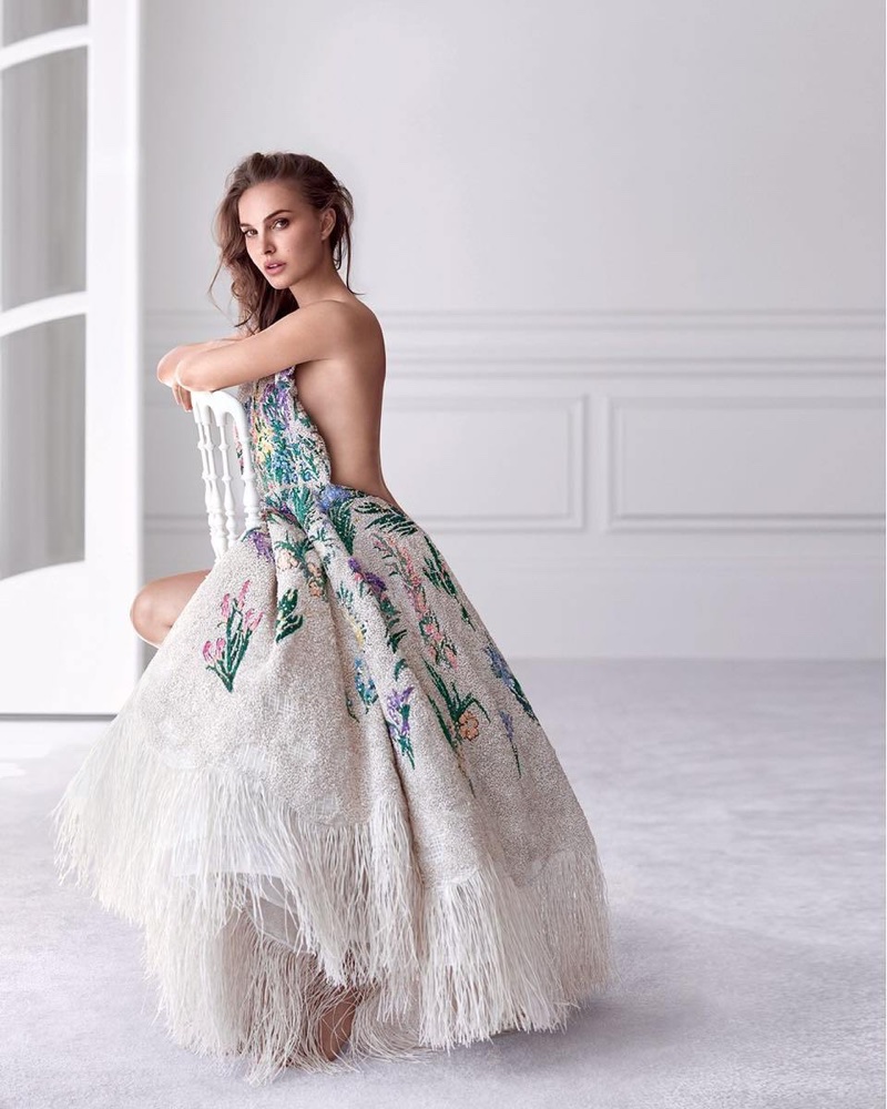 Natalie Portman Naked Miss Dior Eau De Parfum Campaign
