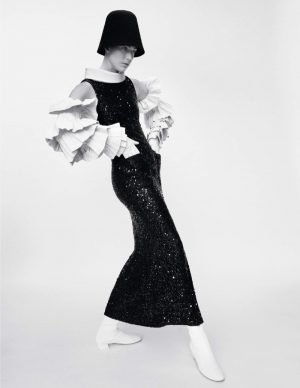 Raquel Zimmermann Transforms in the Autumn Collections for Vogue Paris