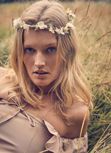 Toni Garrn is an Ethereal Vision in Lingerie Styles for Paris Match