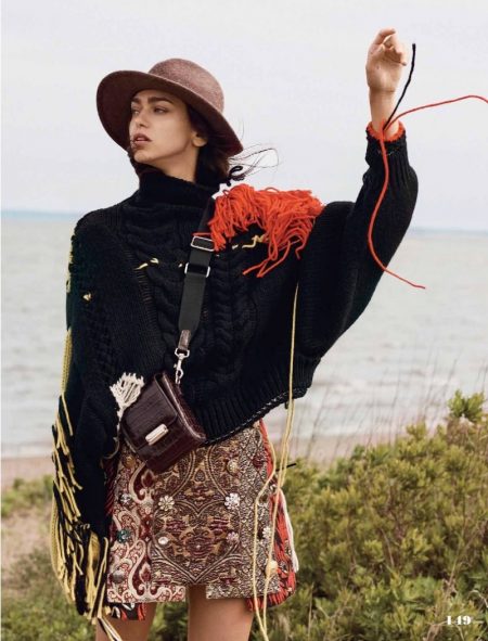 Zhenya Katava Takes On Western Style in ELLE Mexico